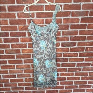 Mixit vintage paisley midi dress